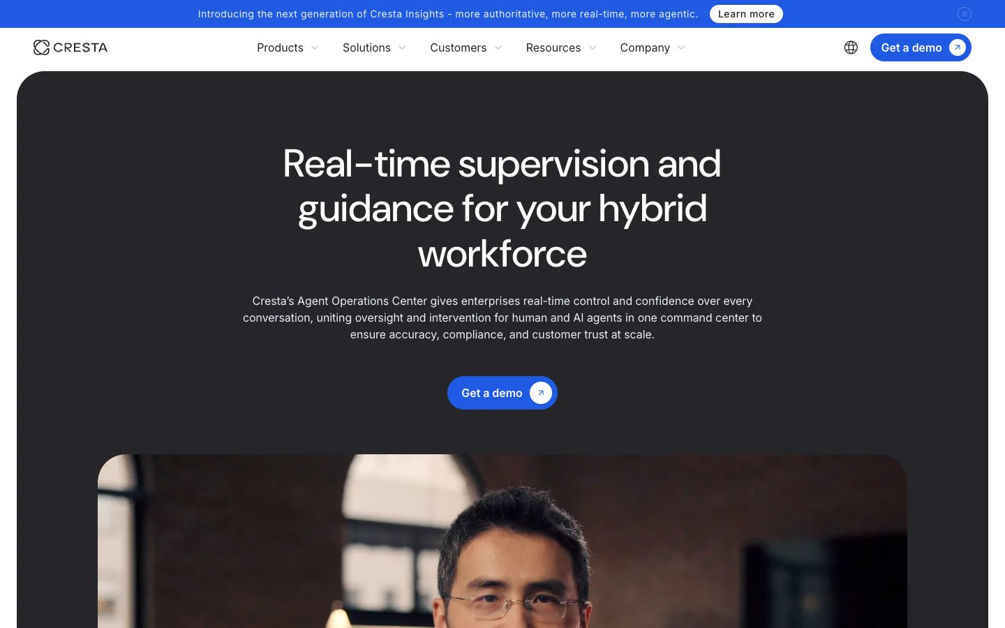 Cresta AI Agent Management Software
