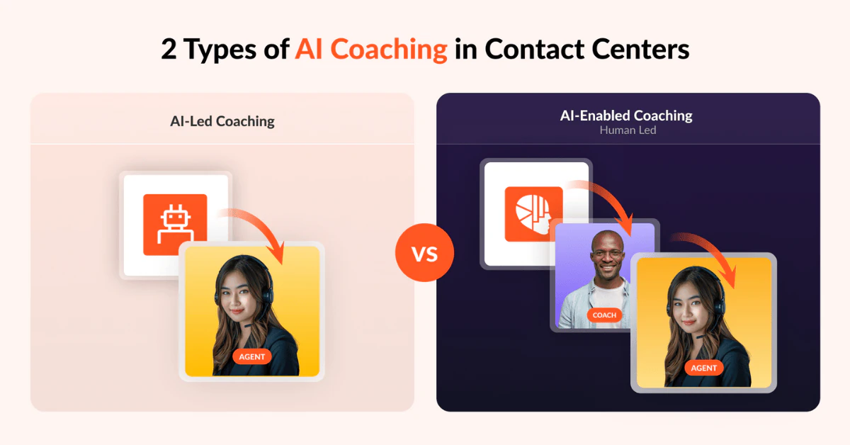 Two Types of AI Coaching in Contact Centers