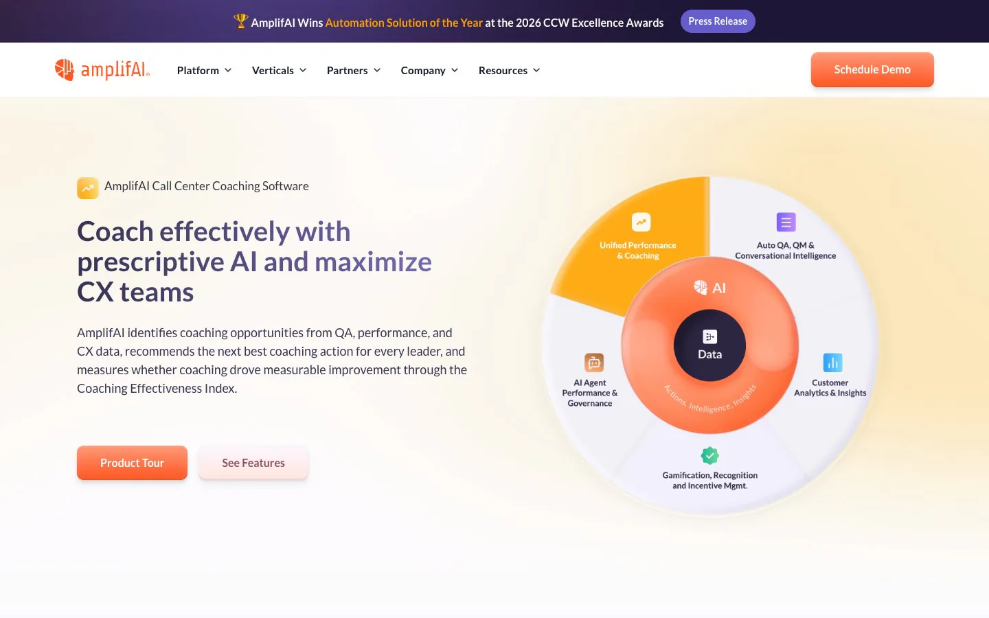 AmplifAI AI-Powered Call Center Coaching Software