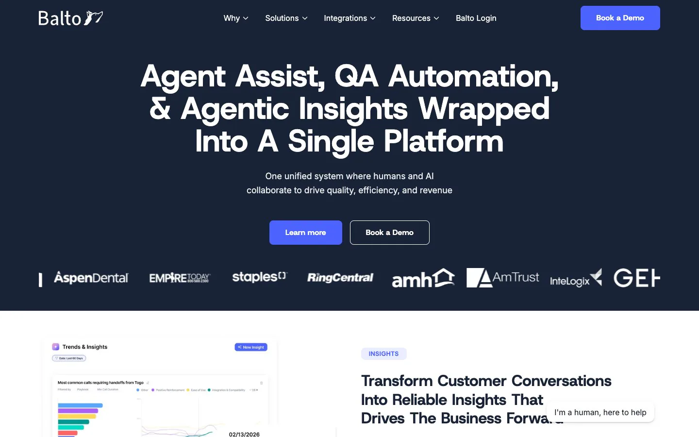 Balto AI-Powered Call Center Coaching Software