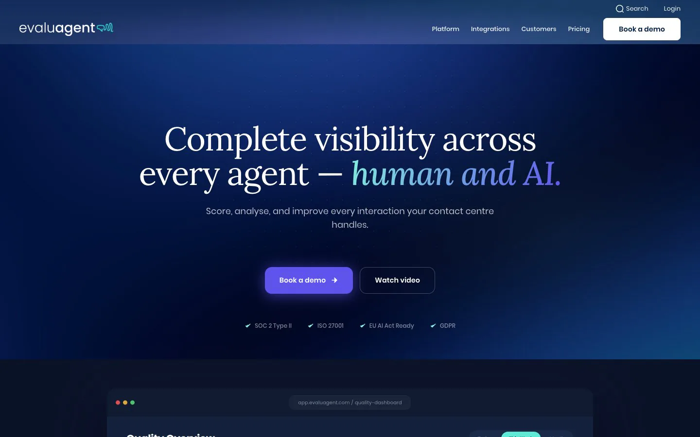 EvaluAgent AI-Powered Call Center Coaching Software