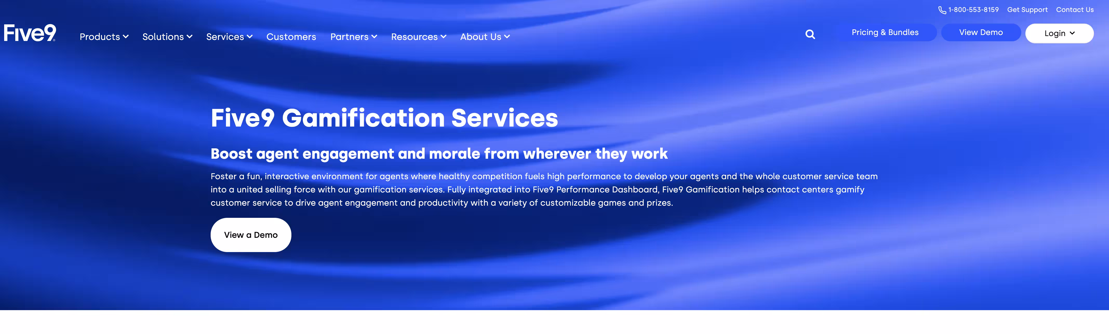 Five9 call center gamification software
