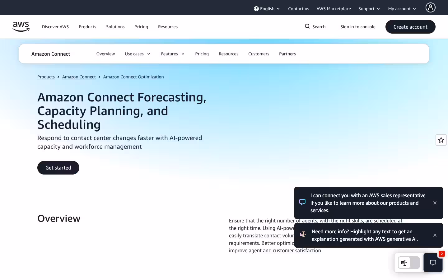 Amazon Connect Call Center Workforce Management Software