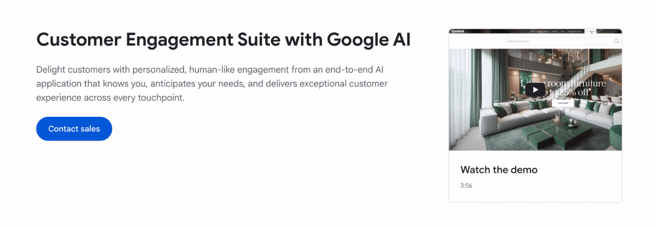Google Contact Center AI Software